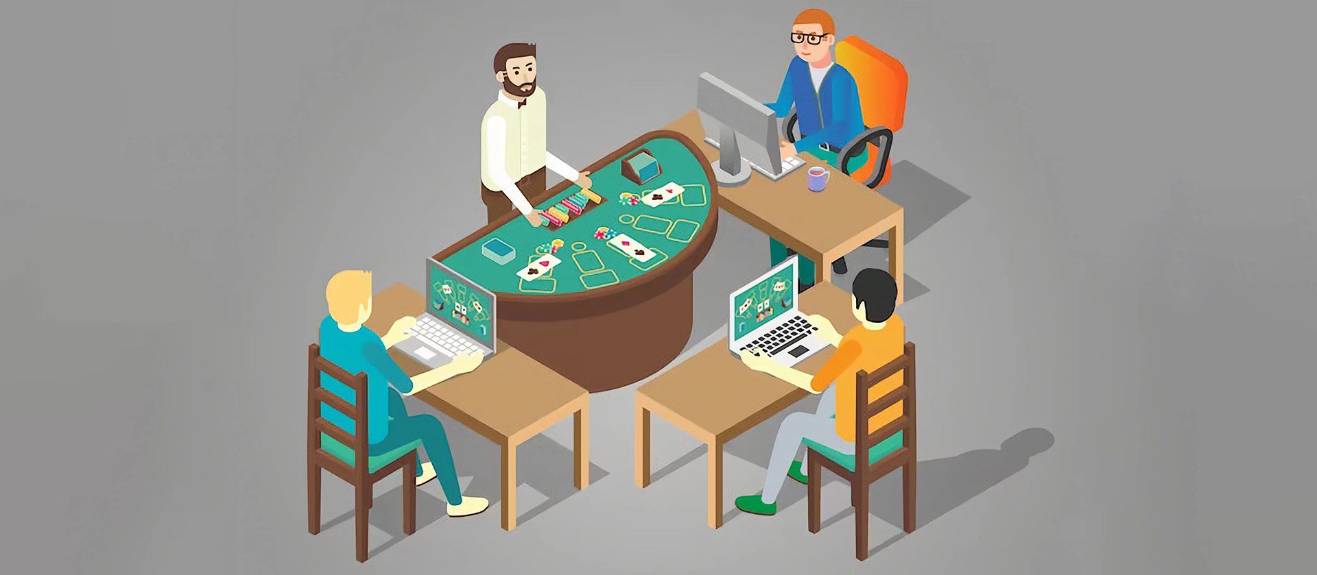 People are playing in blackjack with a live dealer in Canada.